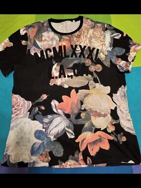 Guess Men’s Floral Print Shirt XL